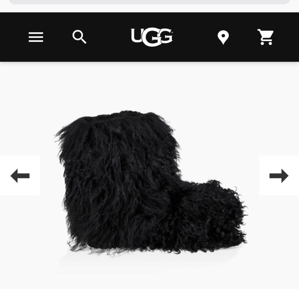 Brand New black fluffy Ugg Boots $120 off